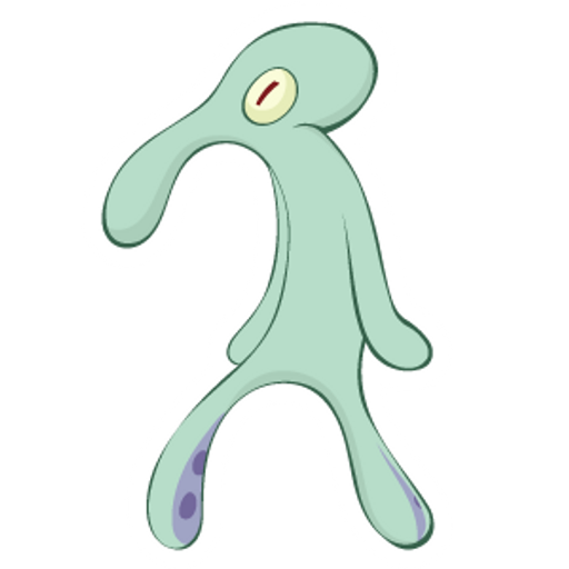 Squidward sticker